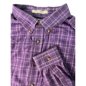 LL Bean Wrinkle Resistant Plaid Button Down Shirt‎ Traditional Fit XXL